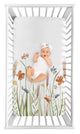 Watercolor Floral Garden Sage Green Collection Photo Op Crib Sheet