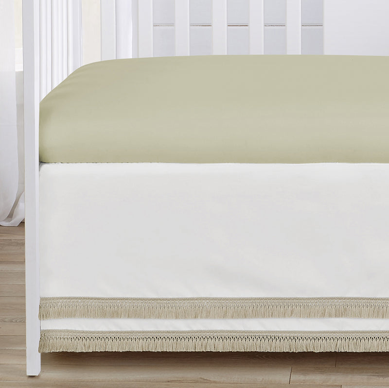 Watercolor Floral Garden Sage Green Collection Sweet Jojo Designs 6 Piece Crib Bedding + BreathableBaby Breathable Mesh Liner