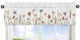 Watercolor Floral Garden Sage Green Collection Window Valance