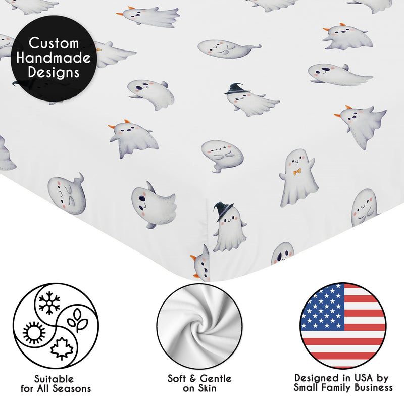Seasonal Halloween Collection Crib Sheet - Ghosts Print