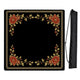 Golden Pearl Floral Collection Mahjong Mat for Table - Shipped Rolled