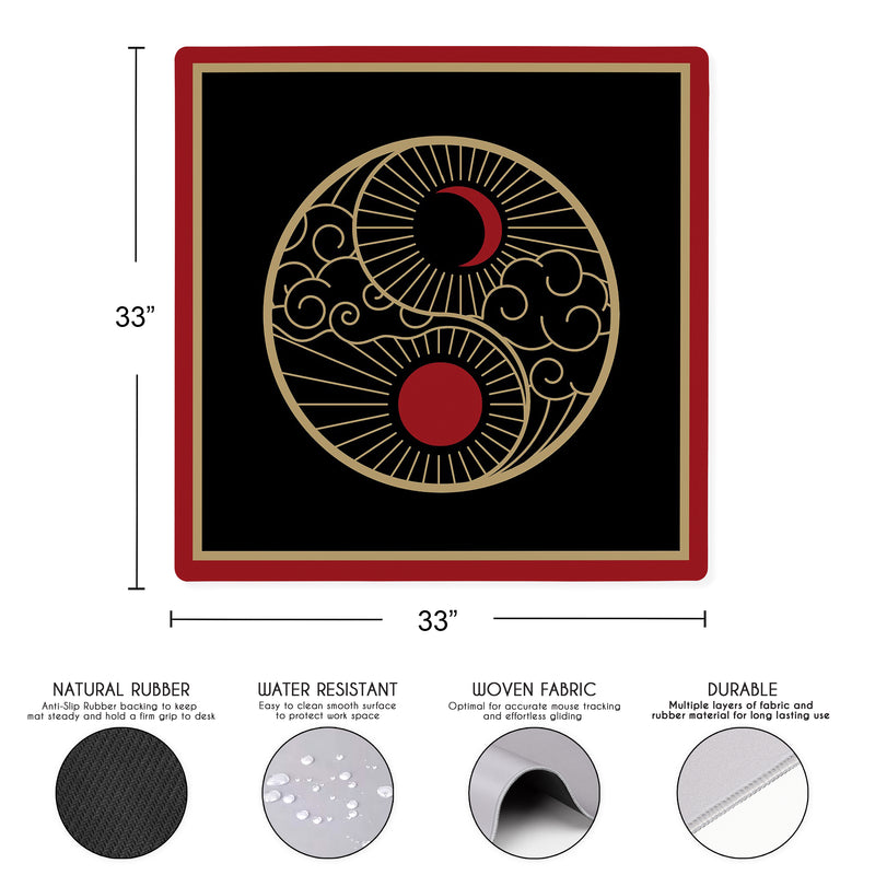 Golden Pearl Collection Mahjong Mat for Table - Shipped Rolled