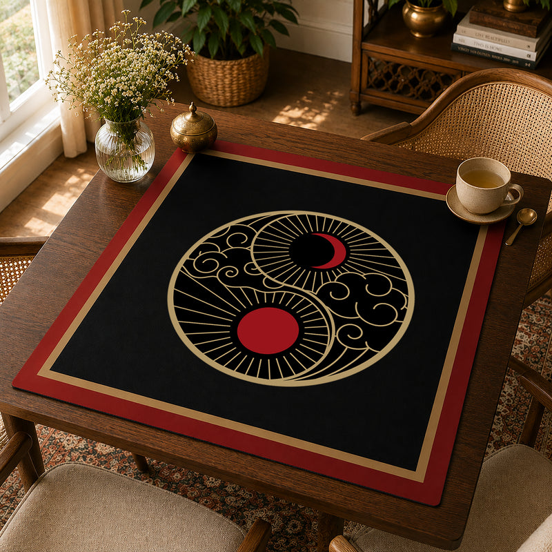 Golden Pearl Collection Mahjong Mat for Table - Shipped Rolled
