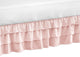 Harper Blush Pink Collection Crib Bed Skirt