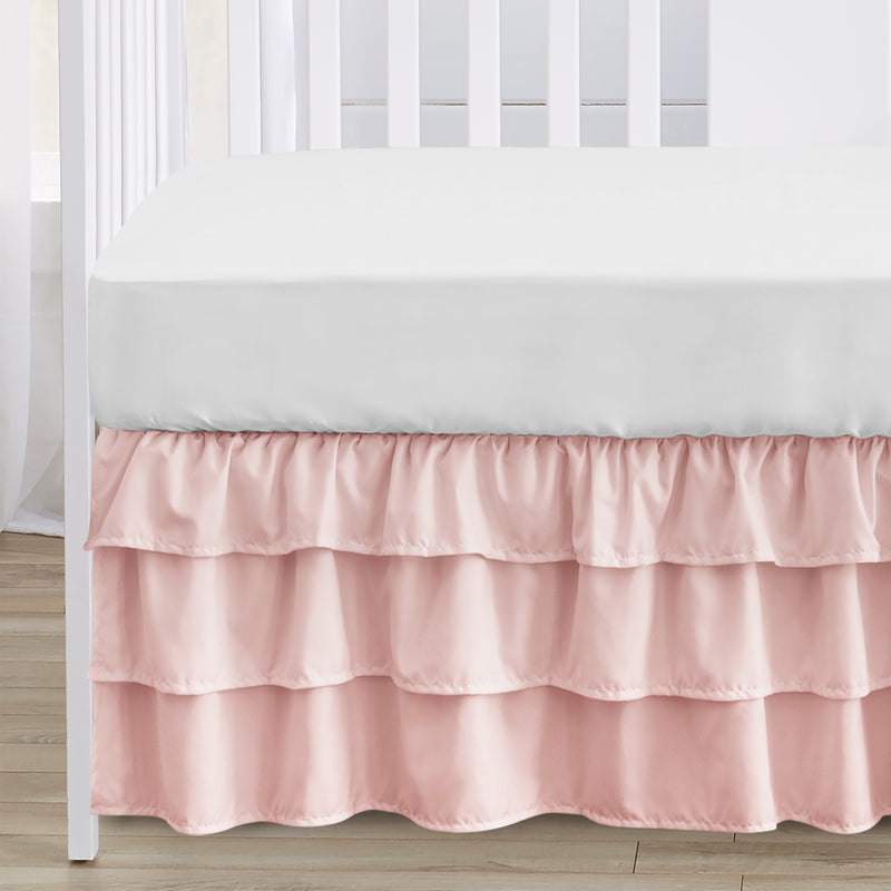 Harper Blush Pink Collection 4 Piece Crib Bedding
