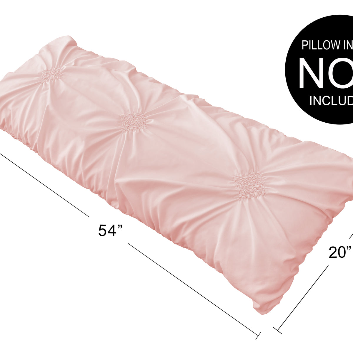 Harper Blush Pink Collection Full Length Body Pillow Cover