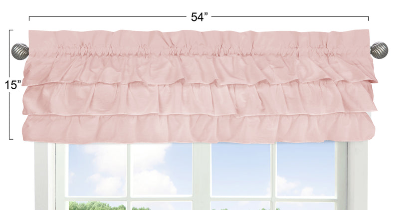 Harper Blush Pink Collection Window Valance