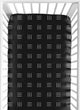 Boho Hatch Black and White Crib Sheet