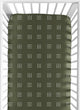 Boho Hatch Green and White Crib Sheet