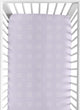 Boho Hatch Lavender Purple and White Crib Sheet