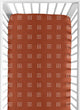 Boho Hatch Rust and White Crib Sheet