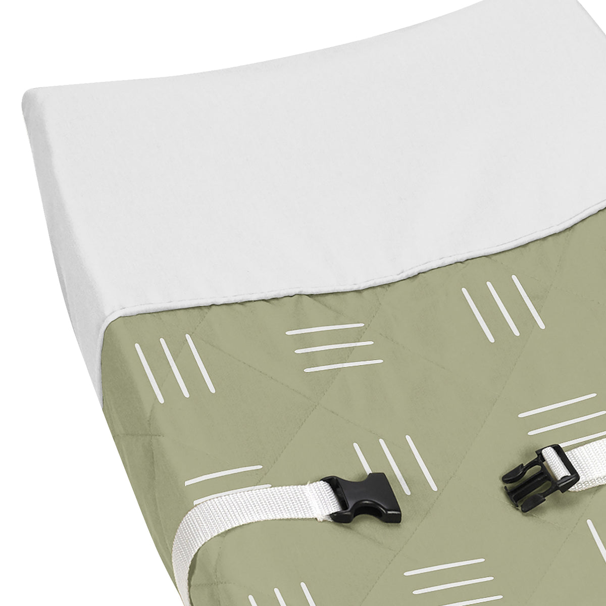 Boho Hatch Sage and White Changing Pad Cover
