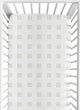 Boho Hatch White and Sage Crib Sheet