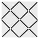 Hotel White and Black Collection Fabric Memo Board