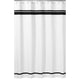 Hotel White And Black Shower Curtain