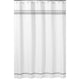 Hotel White And Gray Shower Curtain