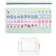 Mint Green Jester Collection American Mahjong Tile Set (160pc) 1.24in. Layered Acrylic with Travel Bag