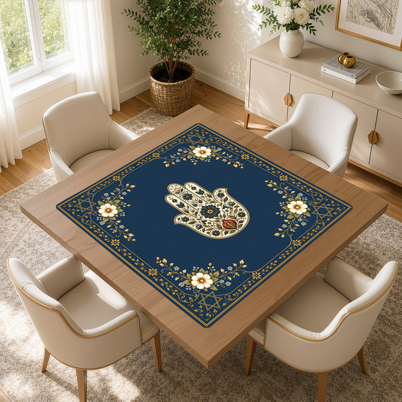 Judaica Pearl Collection Mahjong Mat for Table - Shipped Rolled