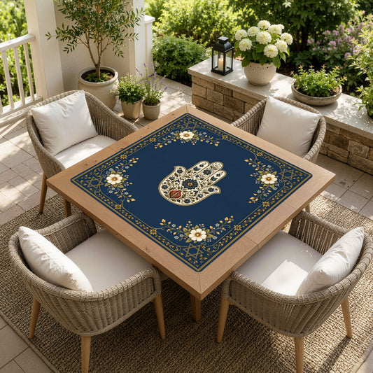 Judaica Pearl Collection Mahjong Mat for Table - Shipped Rolled
