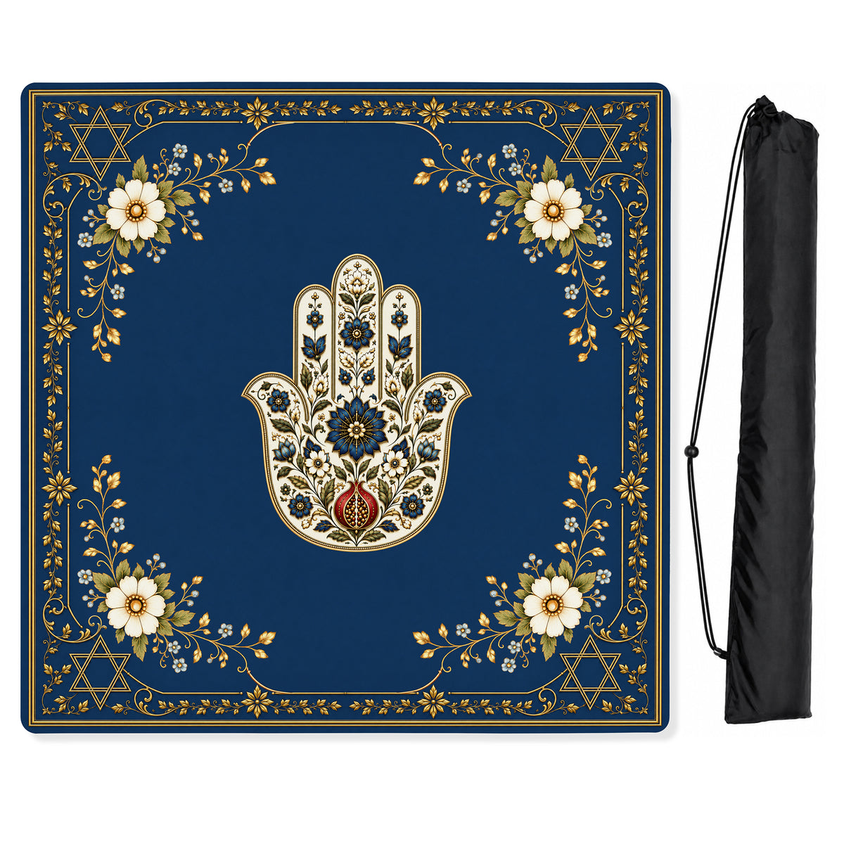 Judaica Pearl Collection Mahjong Mat for Table - Shipped Rolled