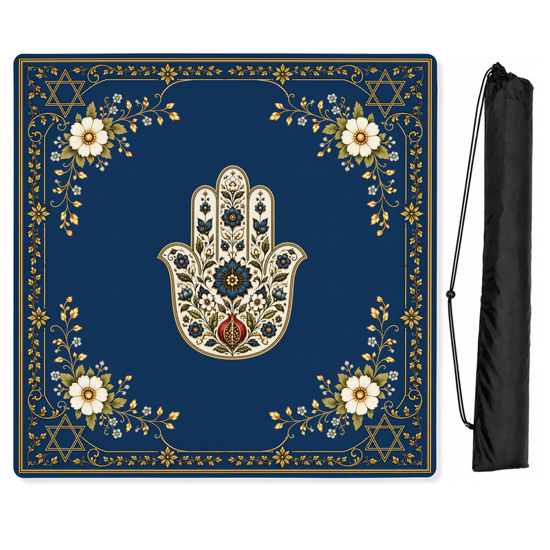 Judaica Pearl Collection Mahjong Mat for Table - Shipped Rolled