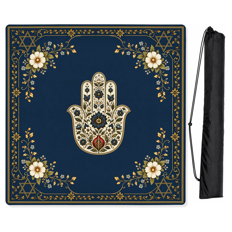 Judaica Pearl Collection Mahjong Mat for Table - Shipped Rolled