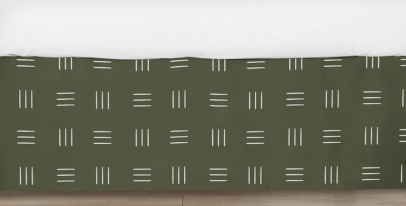 Jungle Collection Hatch Print Crib Bed Skirt