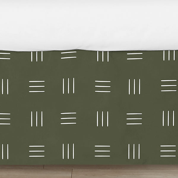 Jungle Collection Hatch Print Crib Bed Skirt