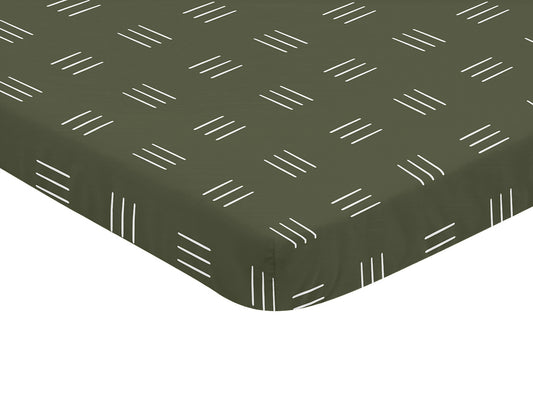 Jungle Collection Mini Crib Sheet - Hatch Print
