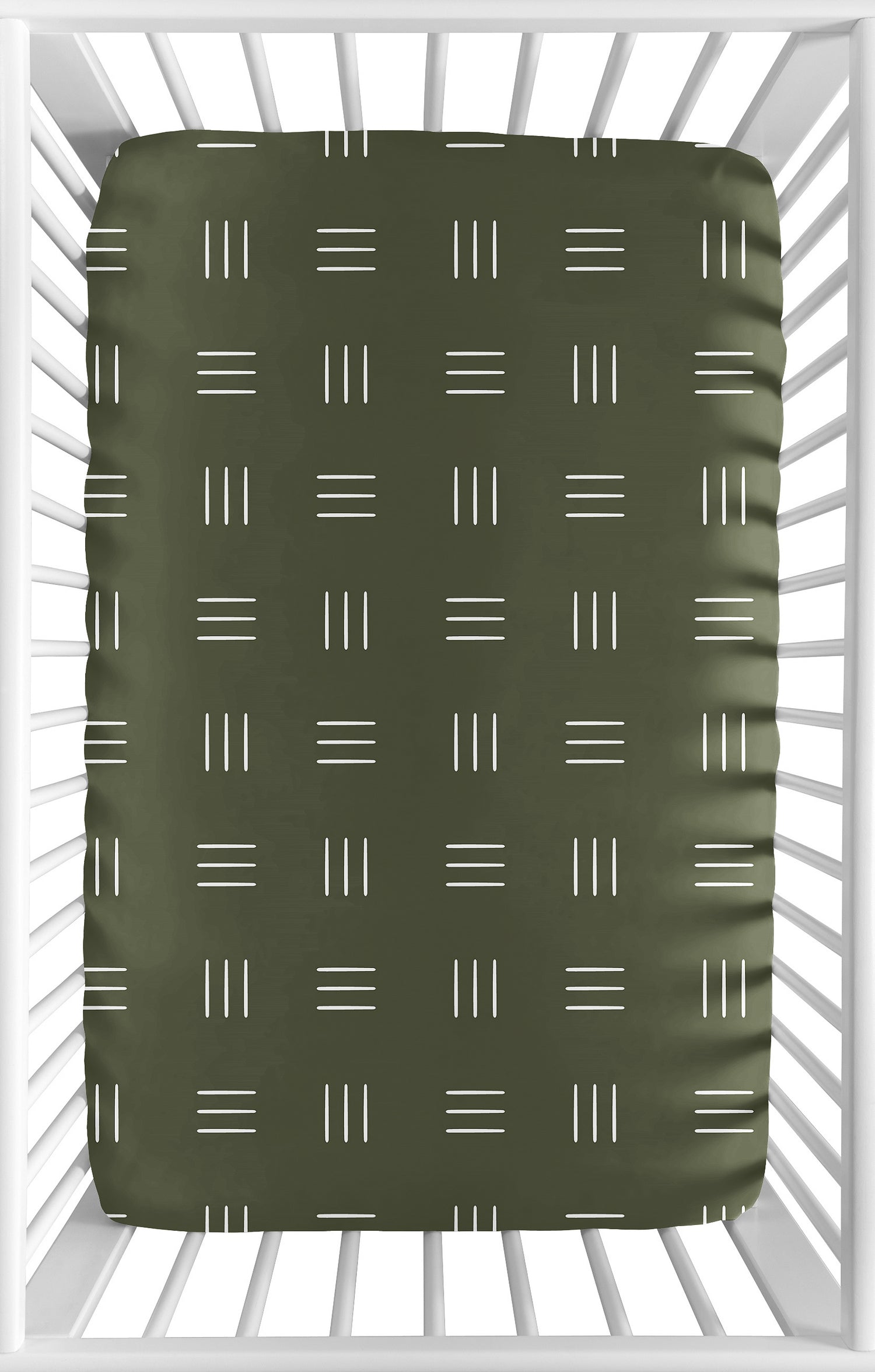Jungle Collection Mini Crib Sheet - Hatch Print