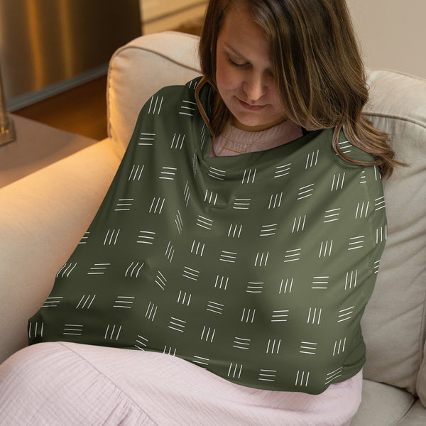 Jungle Collection Multi Use Baby Car Seat and Nursing Cover - Hatch Print alternate view