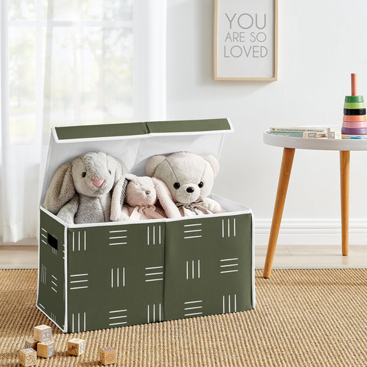 Jungle Collection Hatch Print Fabric Toy Bin Storage