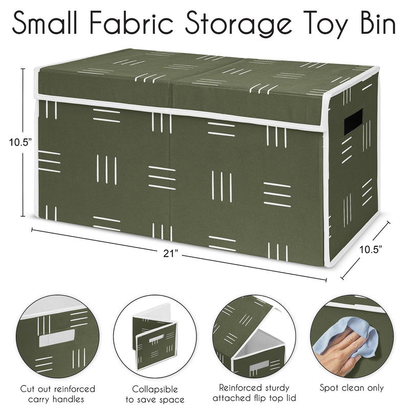 Jungle Collection Hatch Print Fabric Toy Bin Storage