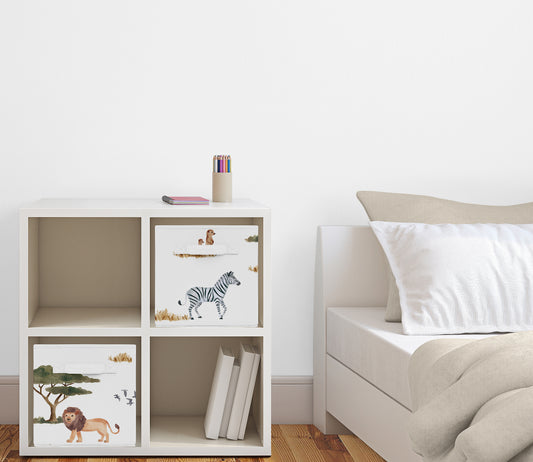 Jungle Collection Foldable Fabric Storage Bins