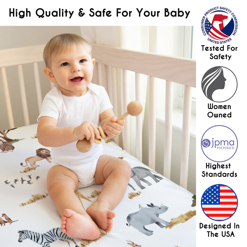 Jungle Collection Crib Sheet