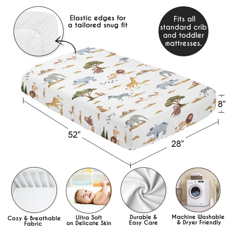 Jungle Collection Crib Sheet