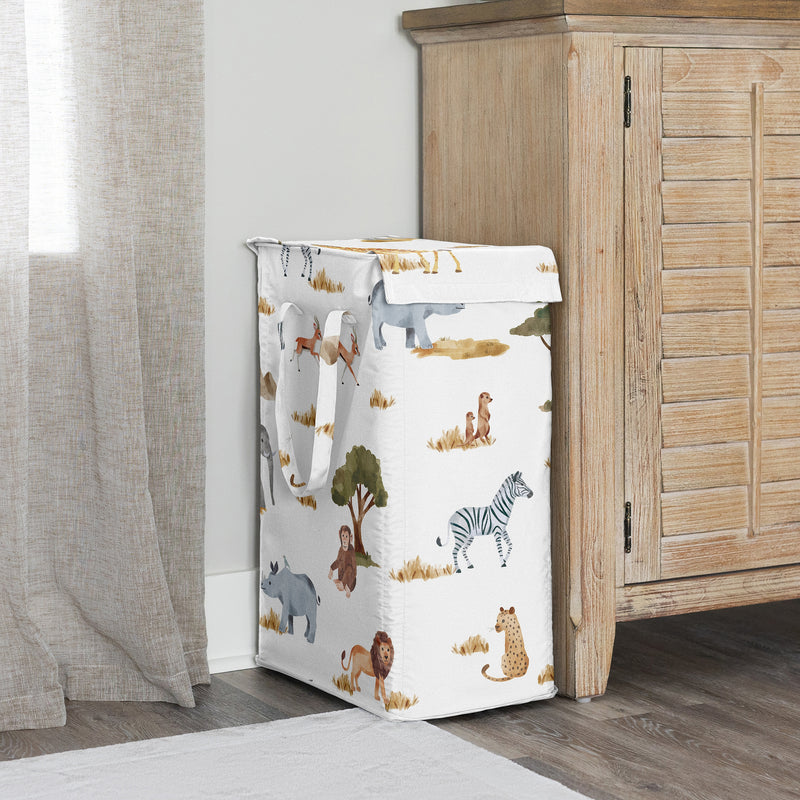 Jungle Collection Laundry Hamper with Handles
