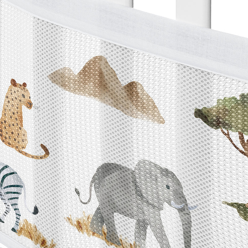 Jungle Collection Sweet Jojo Designs + BreathableBaby Breathable Mesh Crib Liner