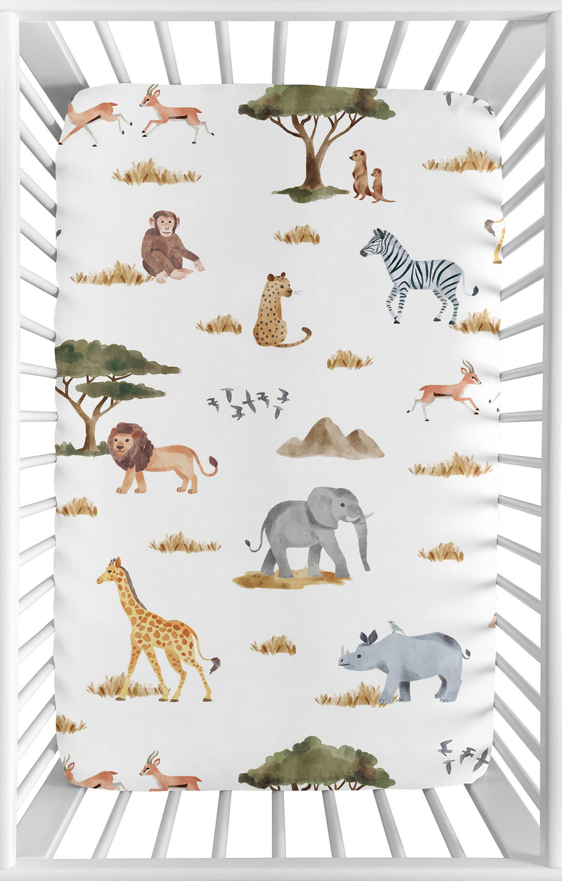 Jungle Collection Mini Crib Sheet