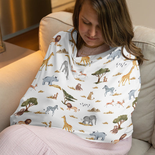 Jungle Collection Multi Use Baby Car Seat and Nursing Cover