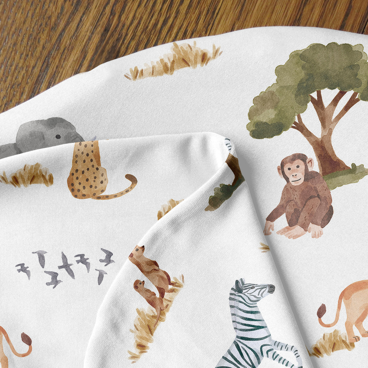 Jungle Collection Baby Cocoon and Beanie Hat - 2 Piece Set