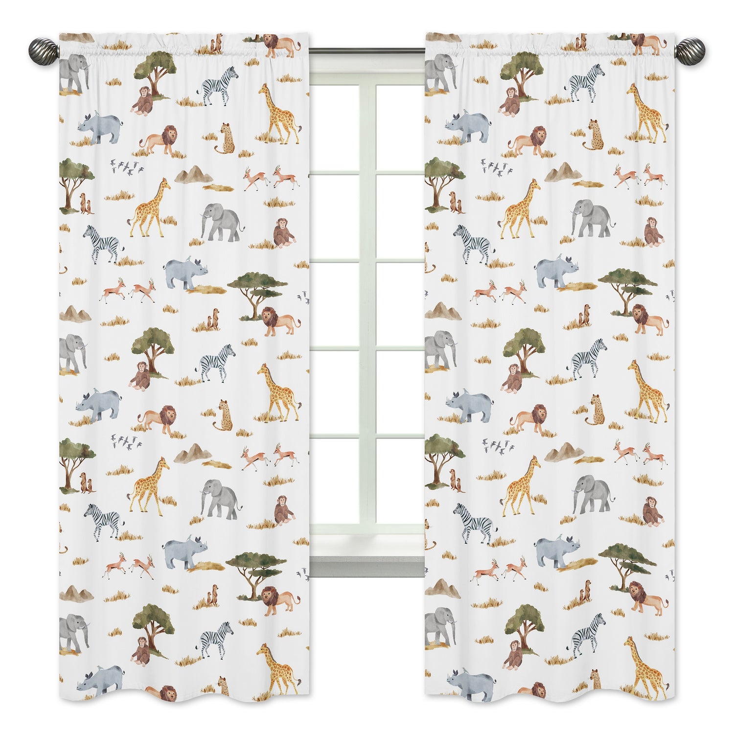 Jungle Collection Window Panels - Set of 2