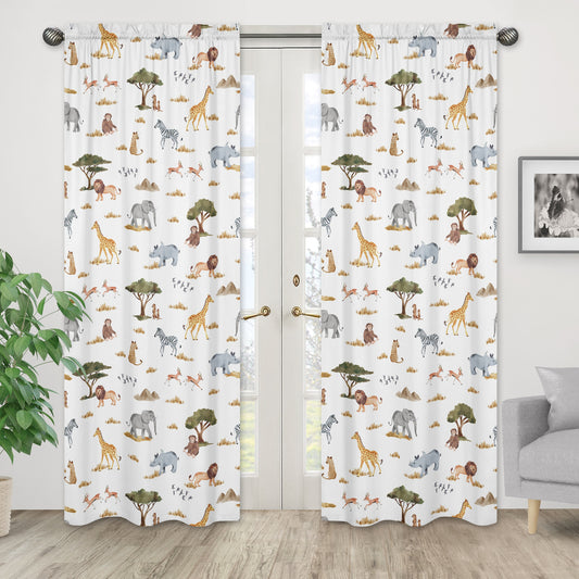 Jungle Collection Window Panels - Set of 2