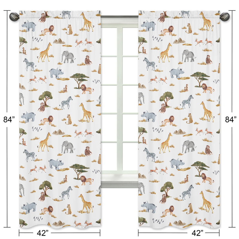 Jungle Collection Window Panels - Set of 2