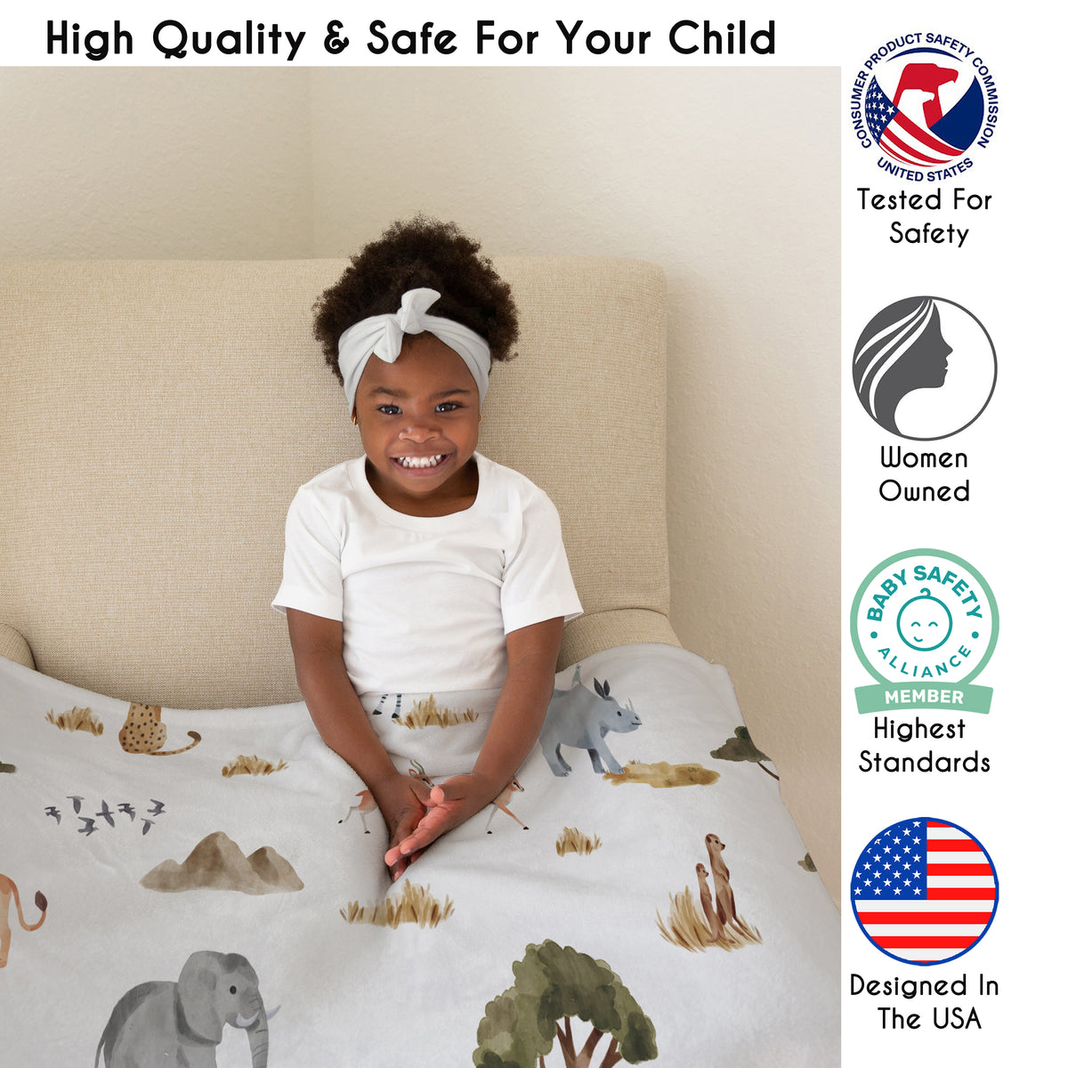 Jungle Collection Toddler Blanket Baby Swaddle