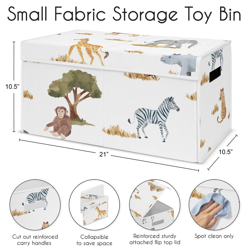 Jungle Collection Fabric Toy Bin Storage