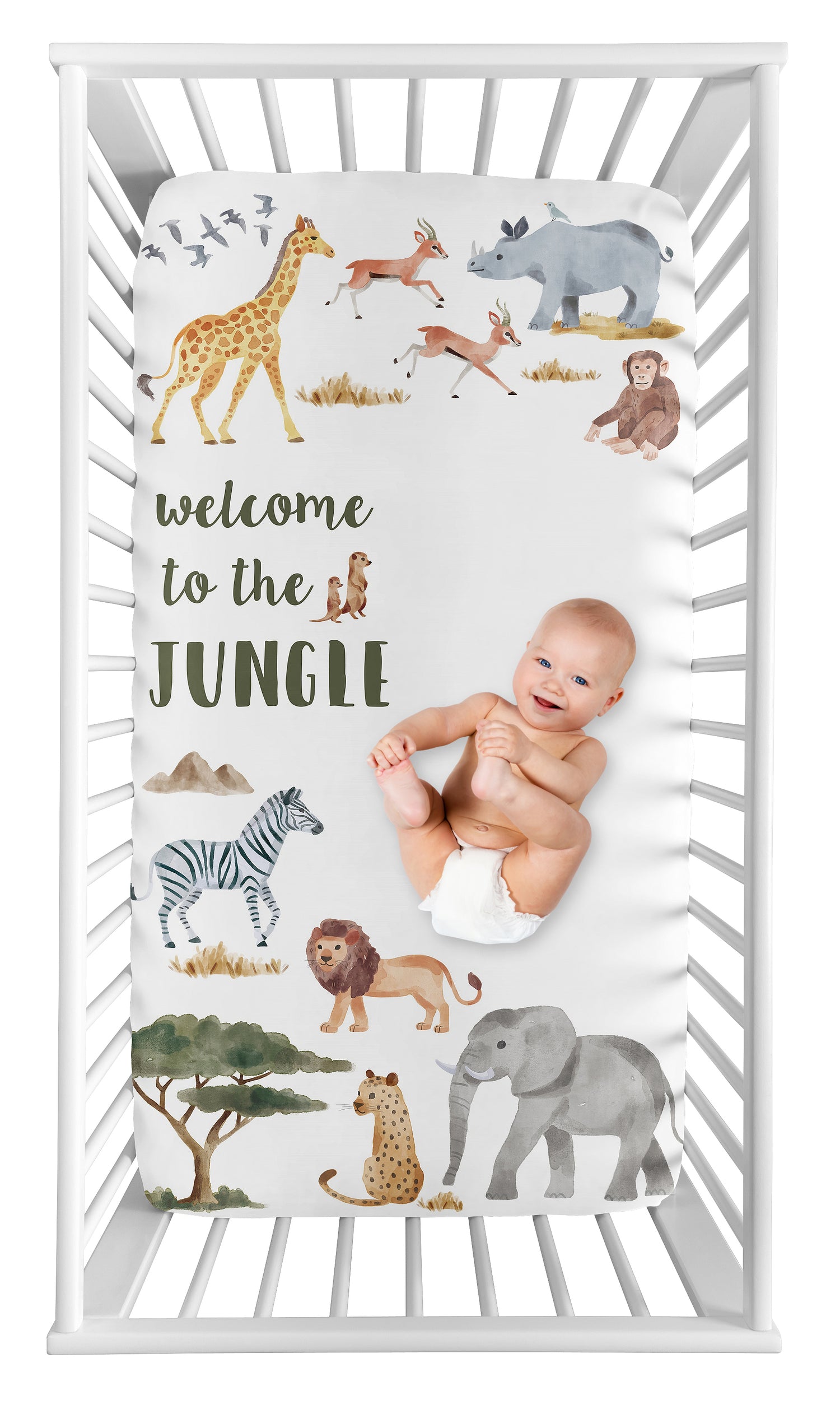 Jungle Collection Photo Op Crib Sheet