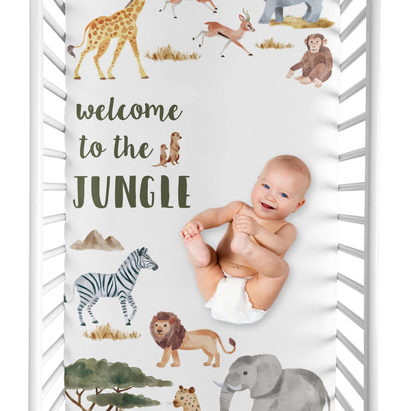 Jungle Collection Photo Op Crib Sheet