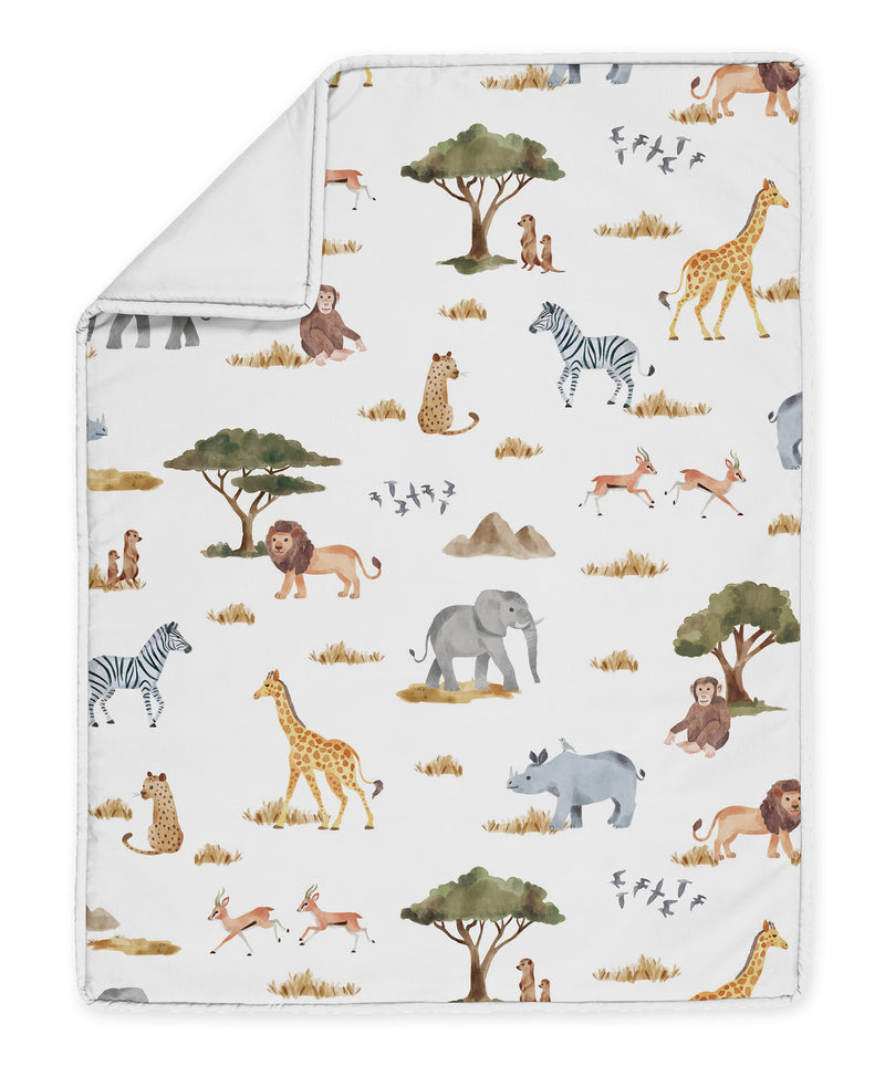 Jungle Collection Sweet Jojo Designs 6 Piece Crib Bedding + BreathableBaby Breathable Mesh Liner