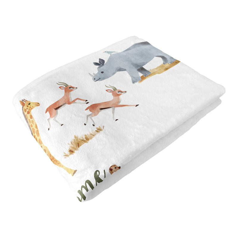Jungle Collection Monthly Milestone Baby Blanket